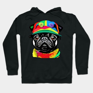 pug with hat Hoodie